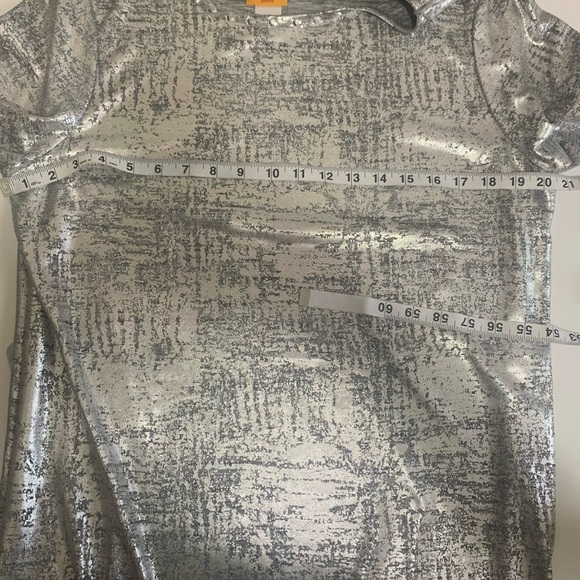 Ruby Rd. Metallic Silver Tunic Dress Size PL - Picture 5 of 5